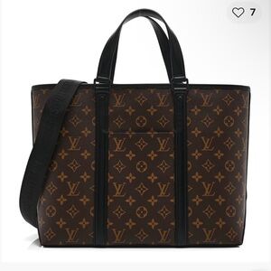 Louis Vuitton Brown & Black Monogram Messenger Tote